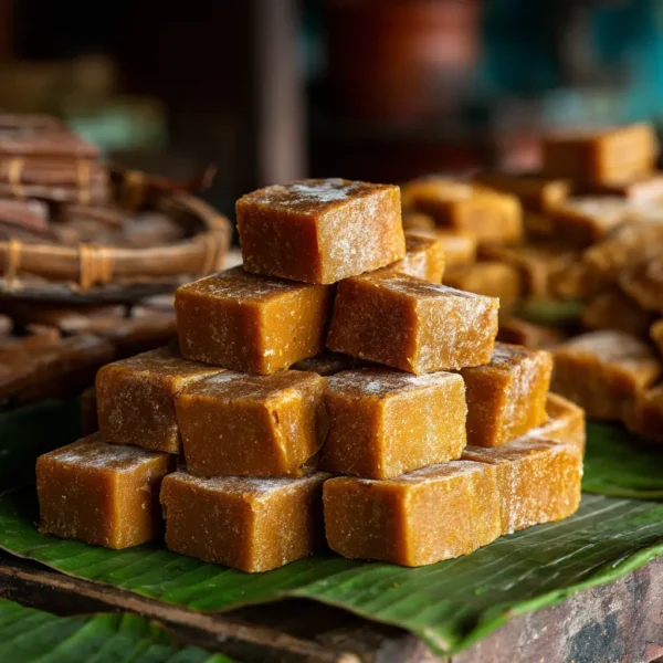 IZ VOZ EXIM blocks_of_golden_Marayoor_jaggery_stacked_on_bana_ae015561-b58c-4213-be50-e4b57567b89f_2Image